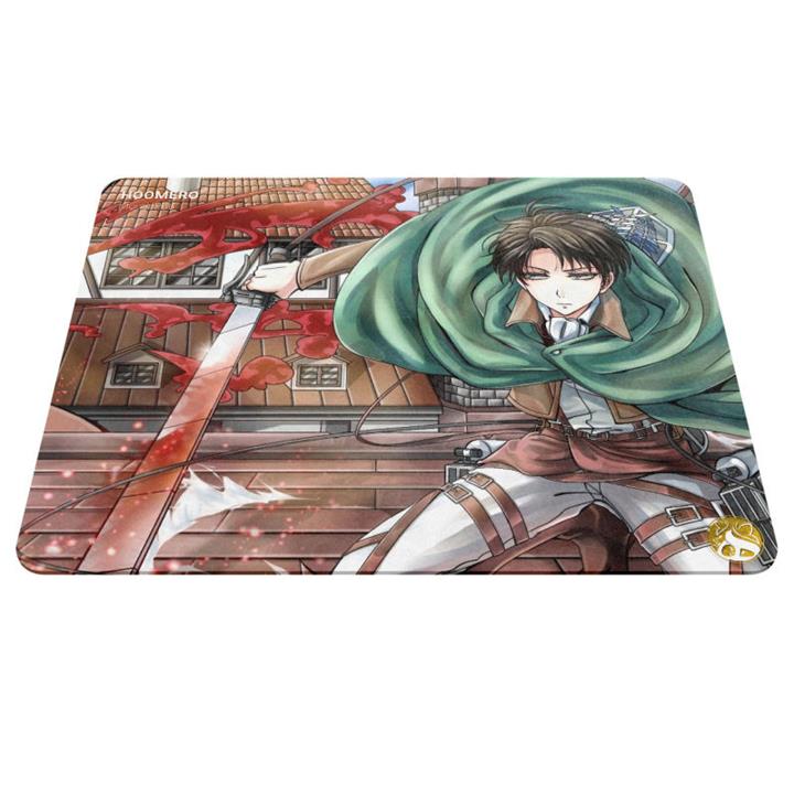 ماوس پد هومرو مدل A3383 طرح انیمه اتک آن تایتان لیوای Hoomero Attack On Titan Anime Levi A3383 Mousepad